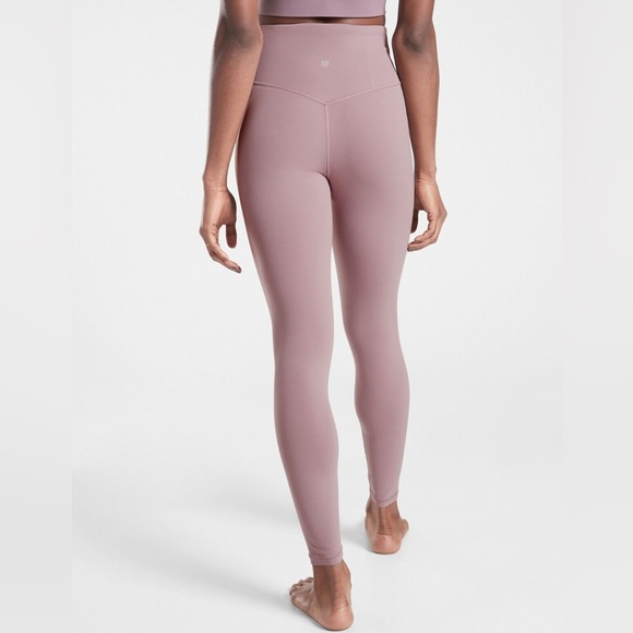 Athleta Ultra High Rise Elation 7/8 Tight Mauve Tall Length Women’s Leggings - Picture 1 of 6